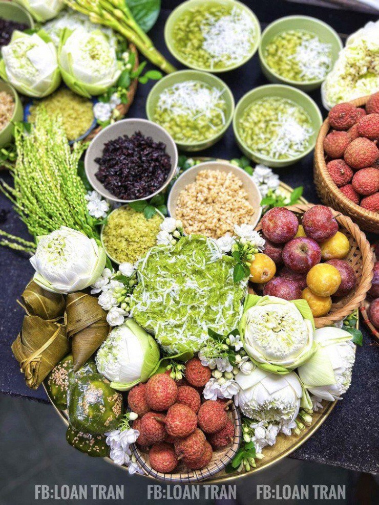 Mâm cỗ của chị Loan Trần