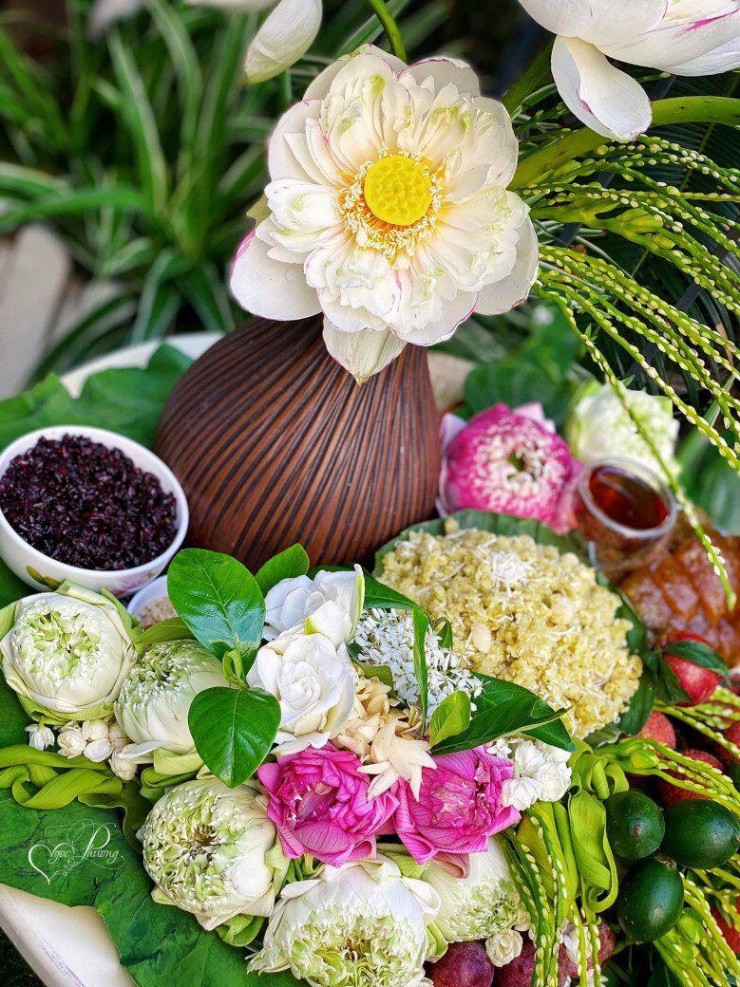 Mâm cỗ của chị Ngọc Phương