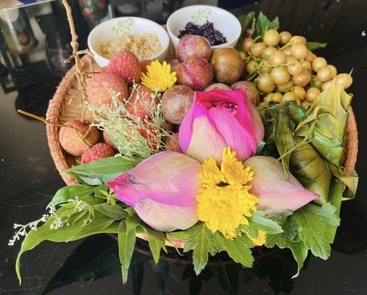 Mâm cỗ của chị Quỳnh Trang