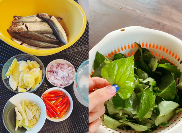 Cá kho và rau diếp cá - sự kết hợp hoàn hảo cho sức khỏe.