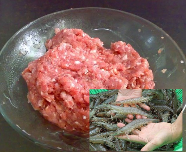 Nguyên liệu chính làm nên món tôm kho thịt băm