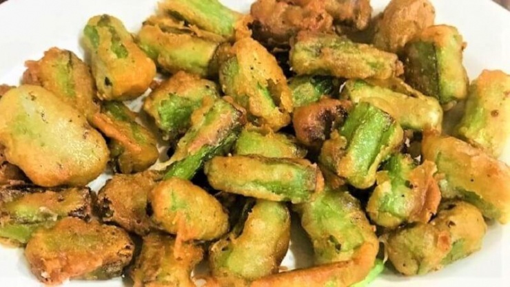 Món đậu bắp chiên giòn