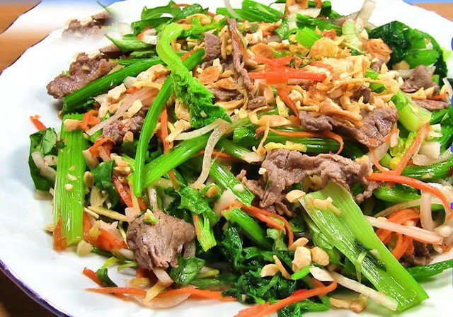 Gỏi bò cần tây