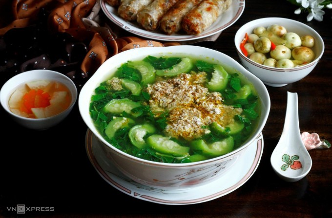 Canh cua đồng truyền thống. Ảnh: Bùi Thủy