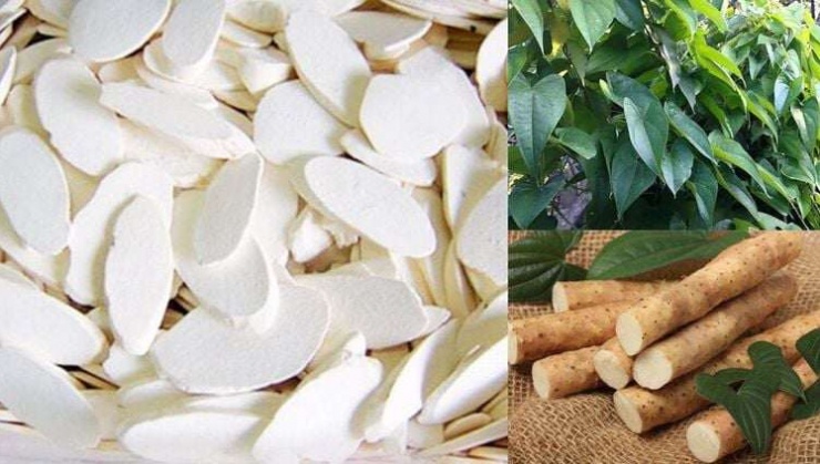 Hoài sơn nấu với khoai tây, thịt heo bổ tỳ, ích khí.