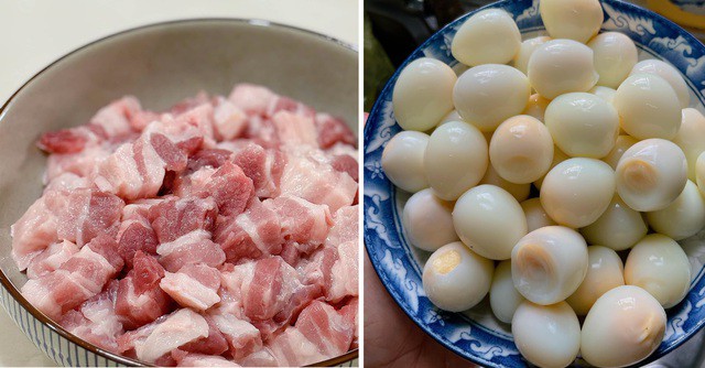 Nguyên liệu làm thịt kho tàu