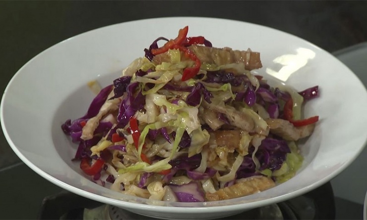 Bắp cải tím xào chay