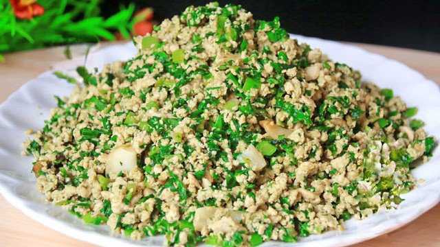 Món rau cải cúc đậu phụ thơm ngon