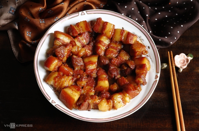 Thịt kho kiểu miền Bắc. Ảnh: Bùi Thủy