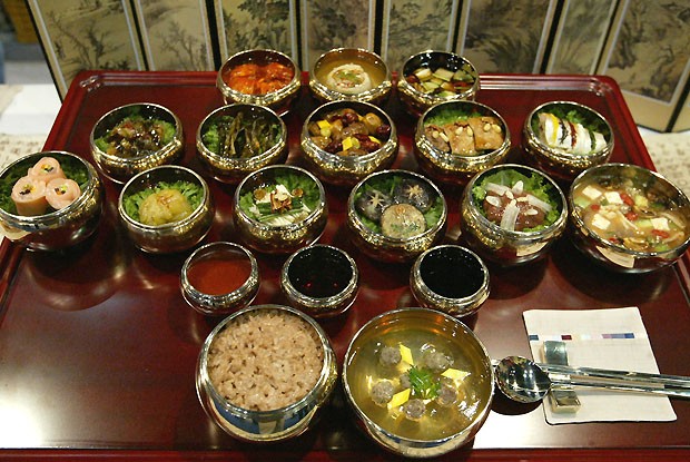 Mâm cơm truyền thống Hàn Quốc
