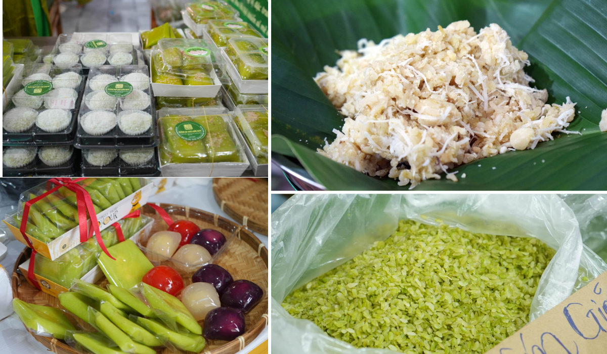 Đặc sản cốm mùa thu