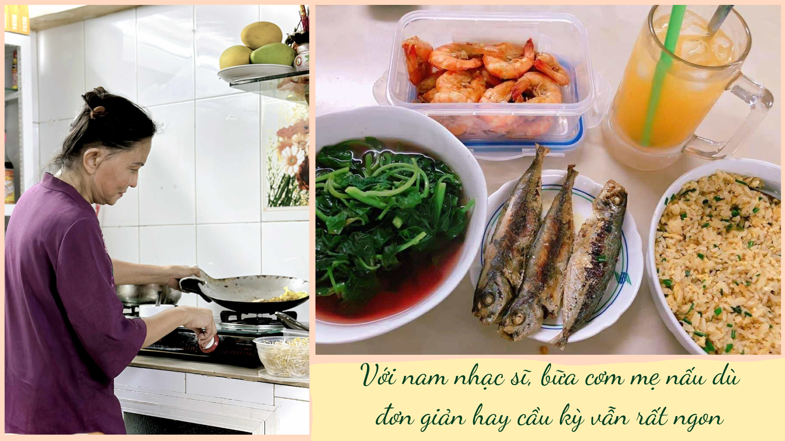 Được nấu cho con những bữa cơm ngon là hạnh phúc của mẹ